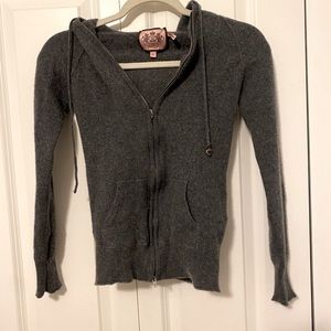 Juicy Couture Zip Up Cashmere Sweater